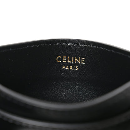 Celine Smooth Lambskin Triomphe Card Holder Black 6 of 7