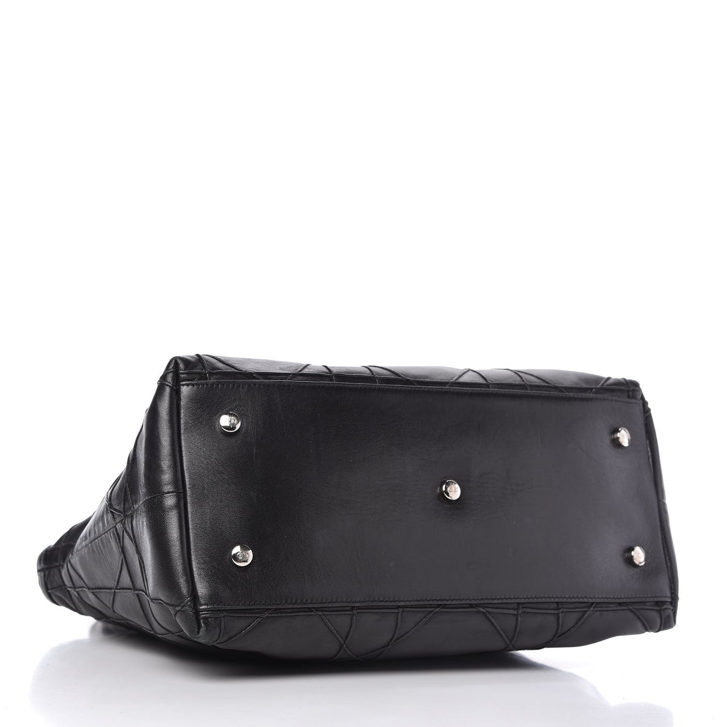 Lambskin Cannage Medium Granville Tote Black