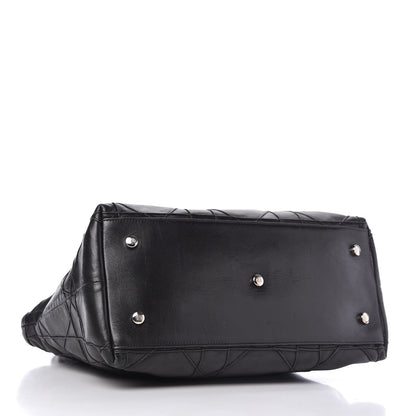 Christian Dior Lambskin Cannage Medium Granville Tote Black 4 of 10