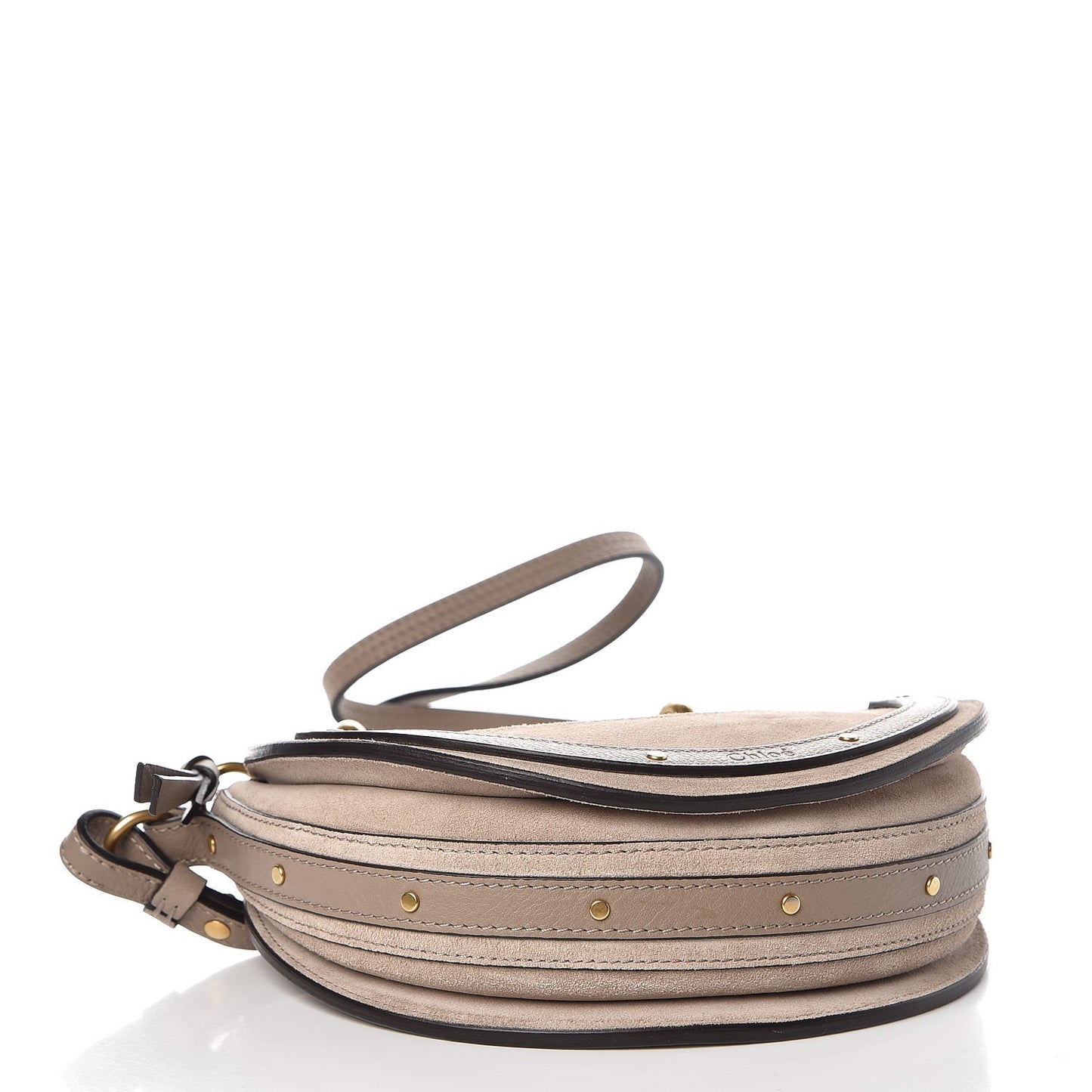 Calfskin Suede Small Pixie Bag Motty Grey