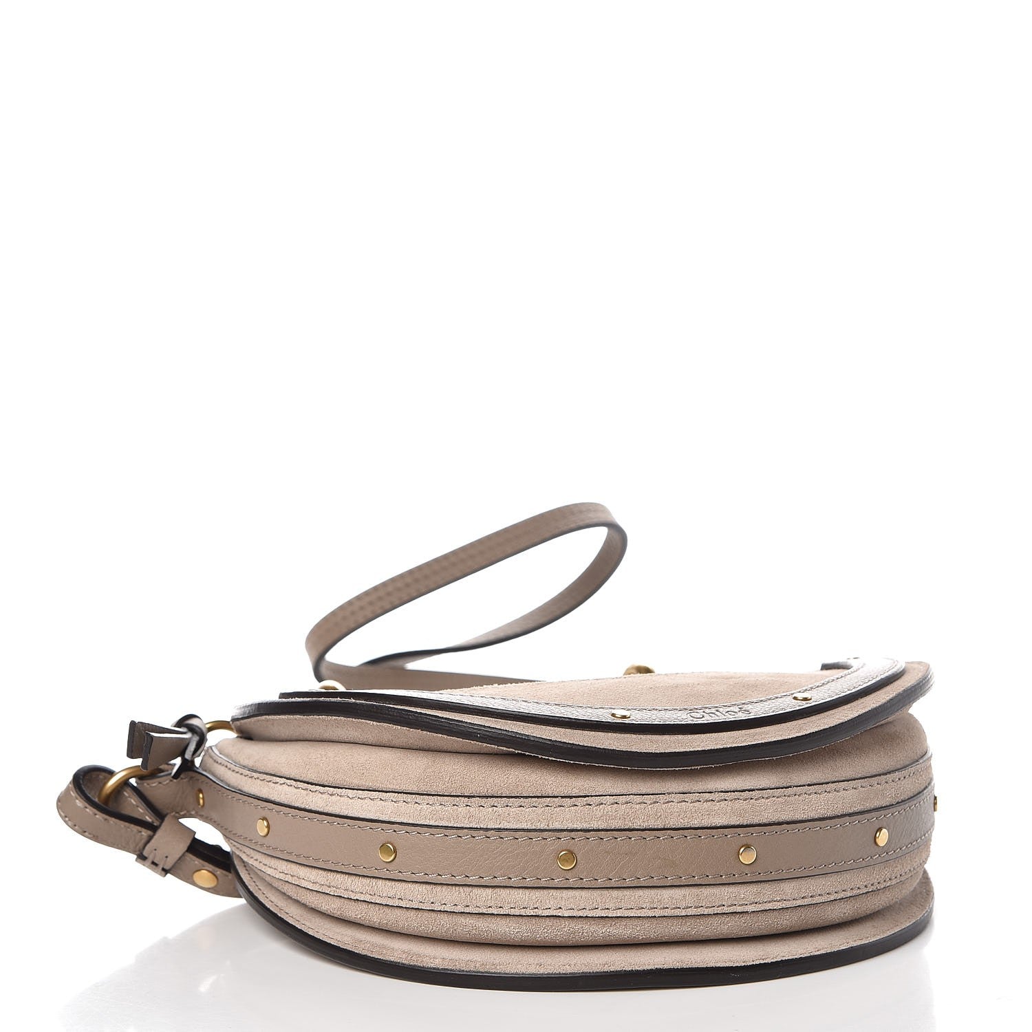 Chloe Calfskin Suede Small Pixie Bag Motty Grey 5 of 8