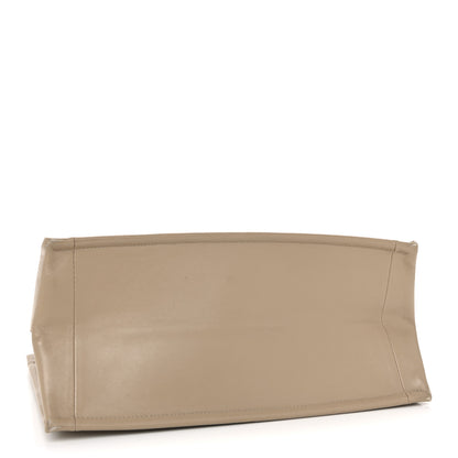 Christian Dior Calfskin Archicannage Medium Essential Tote Beige 4 of 14