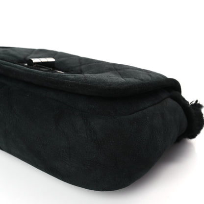 Chanel Shearling Quilted Mademoiselle Flap Black 9 of 9