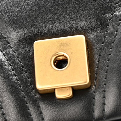 Gucci Calfskin Matelasse Small GG Marmont Shoulder Bag Black 13 of 13