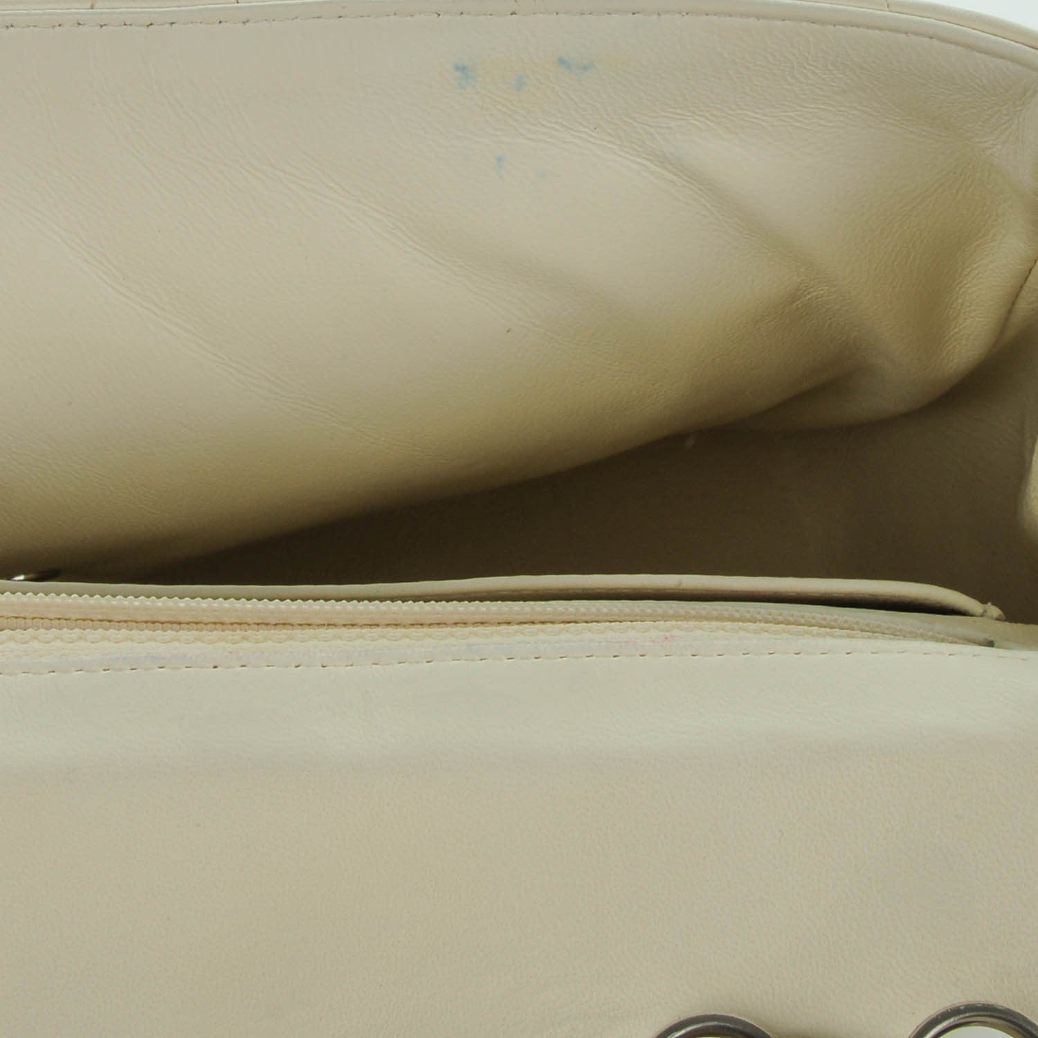 Chanel Lambskin Quilted Jumbo Single Flap White 6 of 10