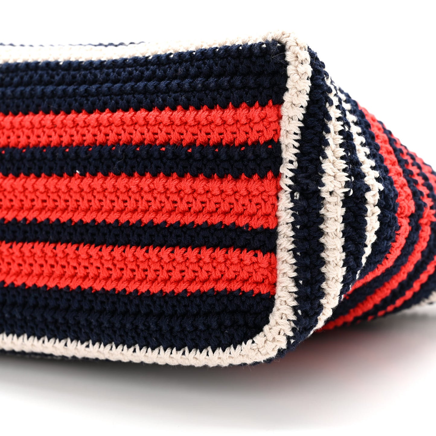 Fabric Crochet Mini Spirit Cire Bag Blue Red White