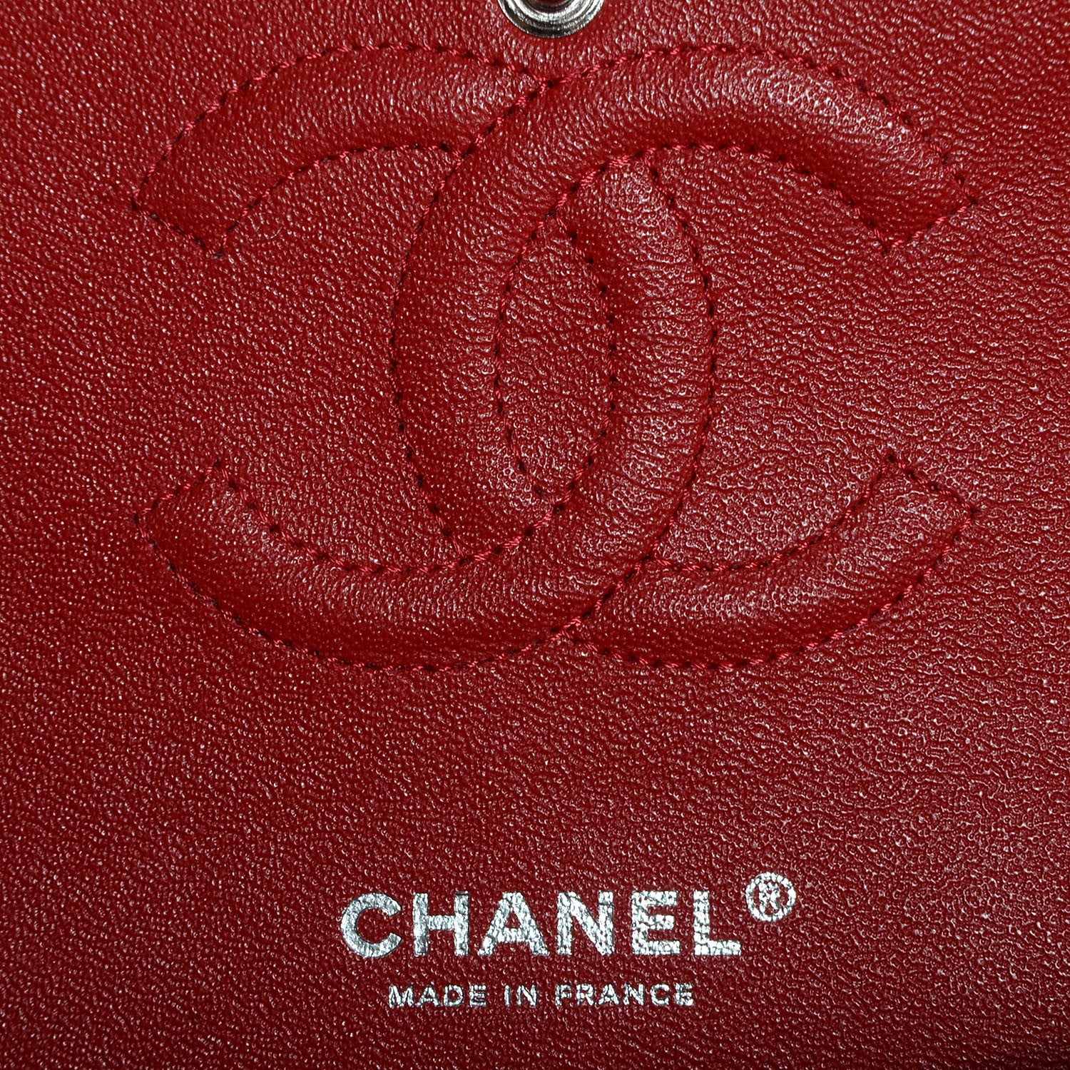 Chanel Lambskin Quilted Medium Double Flap Red 7 of 9