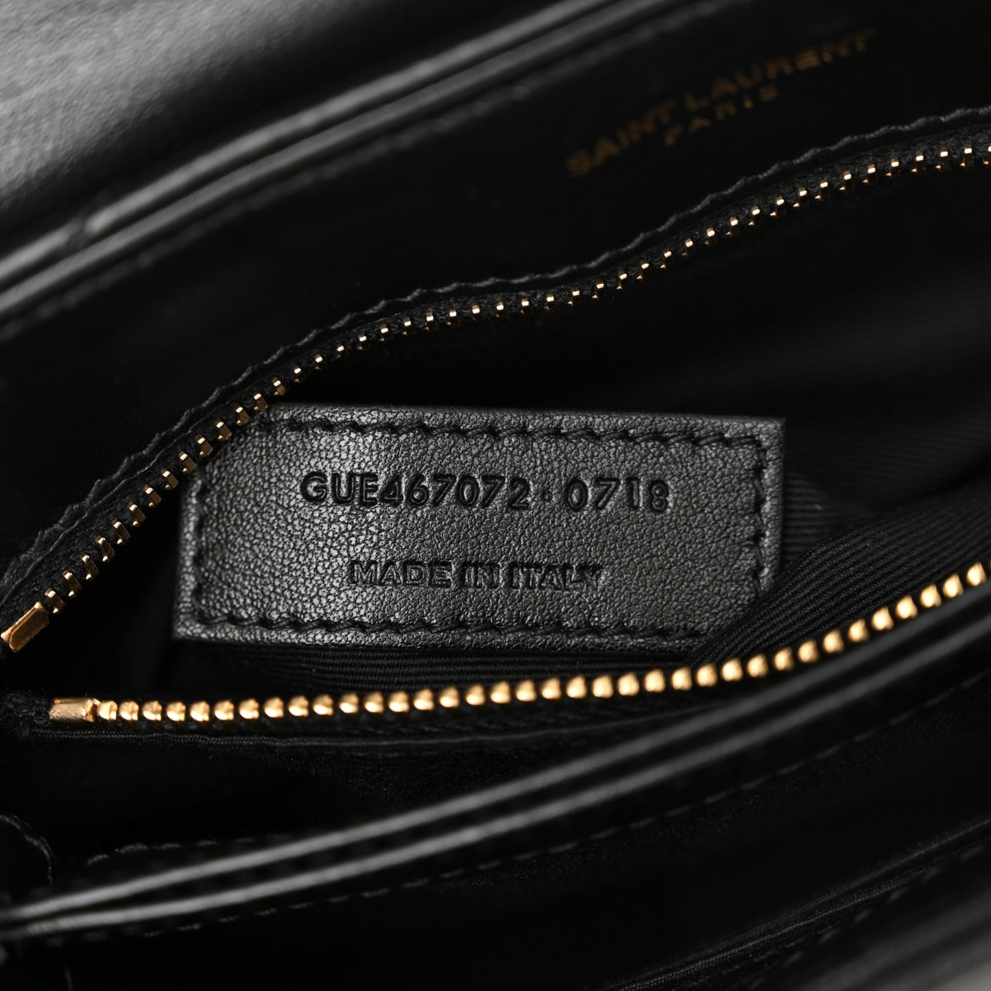 Calfskin Y Quilted Monogram Toy Loulou Crossbody Bag Black