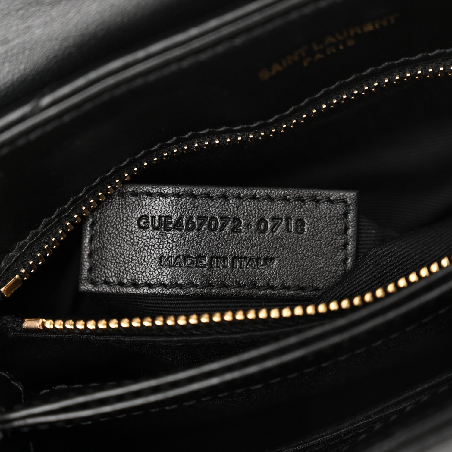Saint Laurent Calfskin Y Quilted Monogram Toy Loulou Crossbody Bag Black 6 of 12