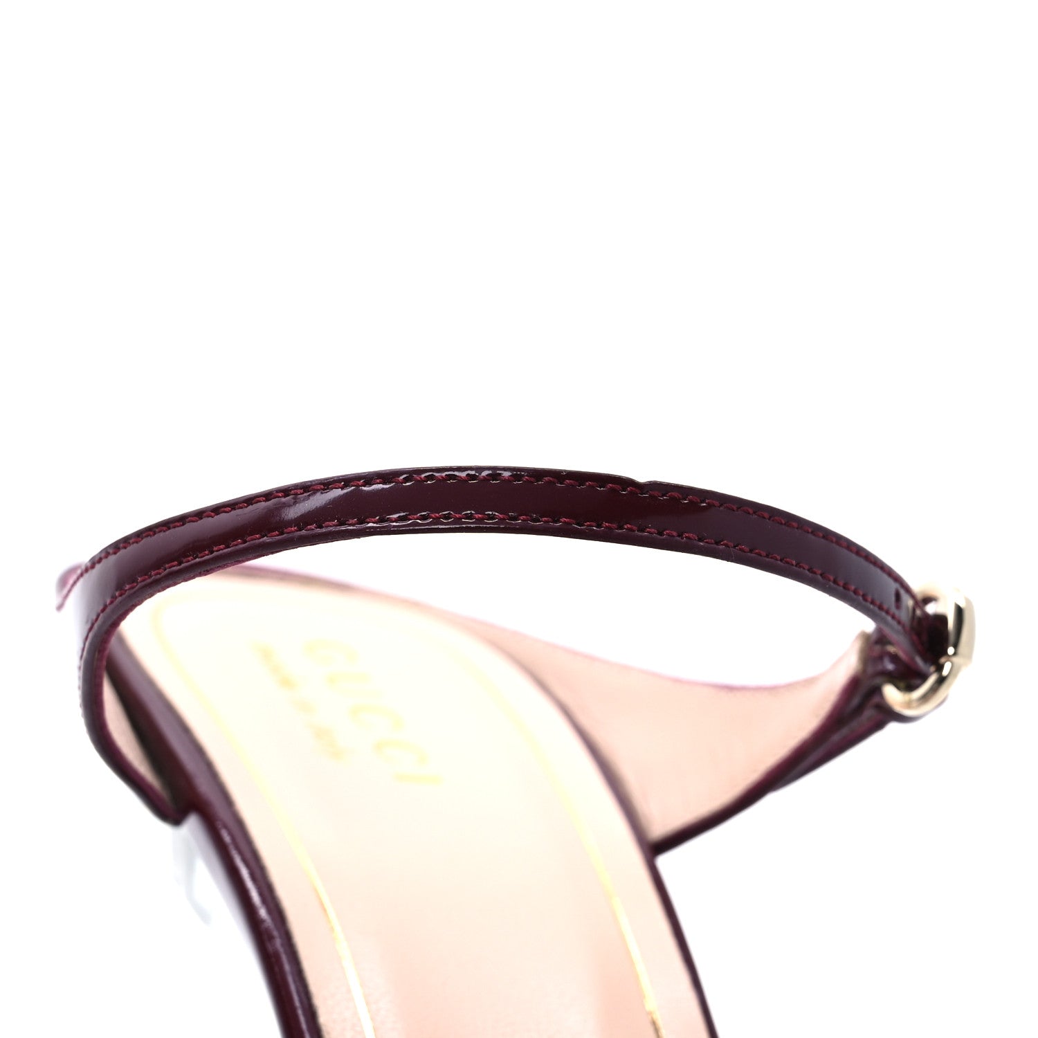 Gucci Patent Wedge Mules 40 Rosso Ancora 10 of 13