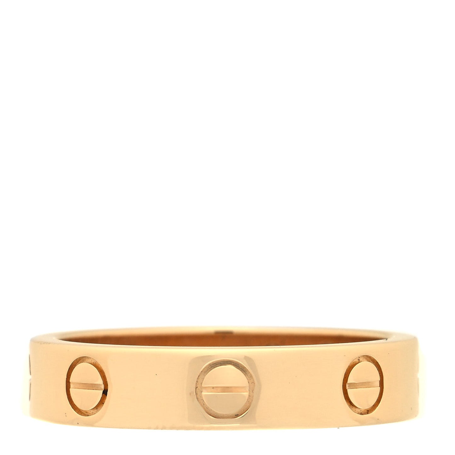 18K Yellow Gold Diamond 4mm LOVE Wedding Band Ring 51 5.75