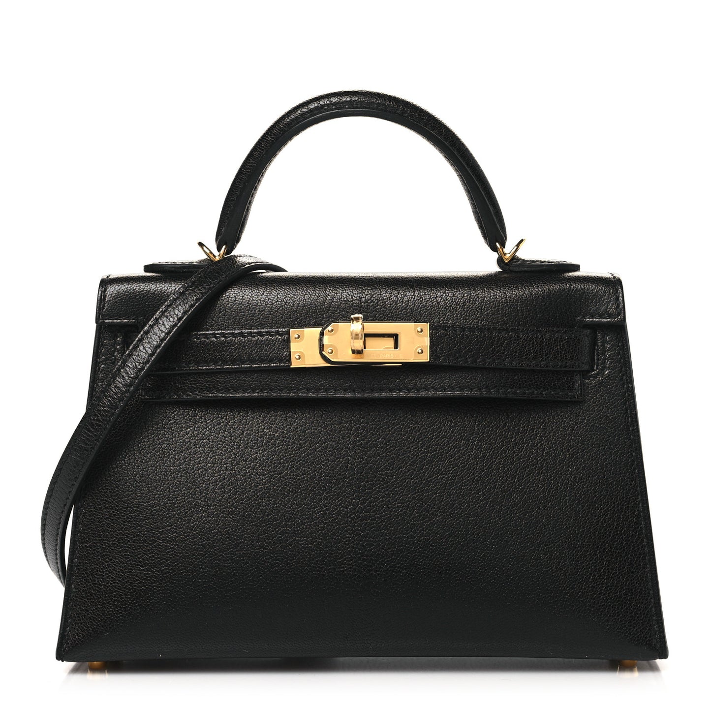 Chevre Chamkila Mini Kelly Sellier 20 Black