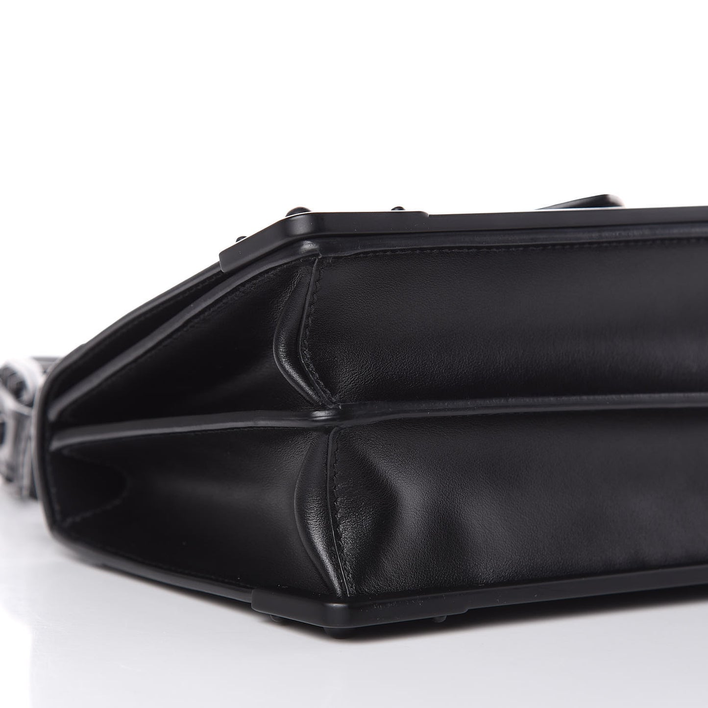City Calf Saffiano Cahier Bag Black
