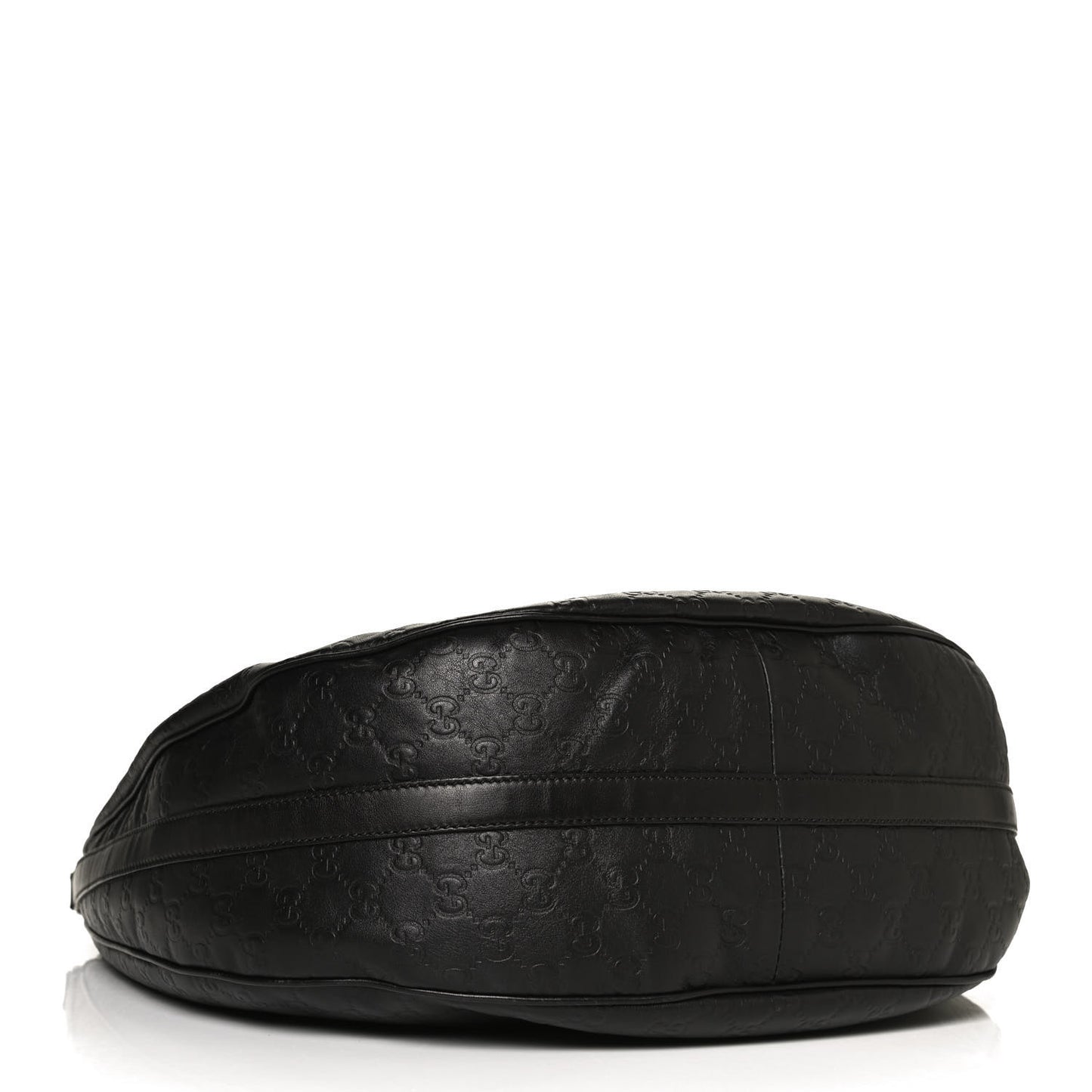 Guccissima Large GG Twins Hobo Black