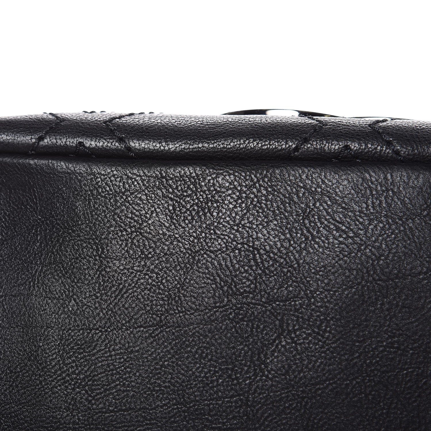 Chanel Calfskin Small Diamond Stitch Tote Black 9 of 13