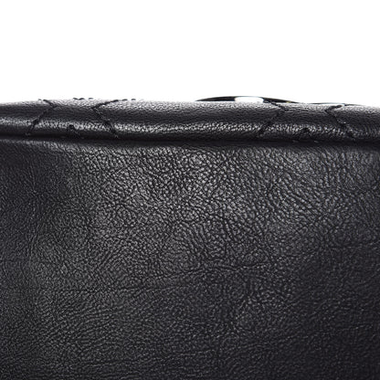 Chanel Calfskin Small Diamond Stitch Tote Black 9 of 13
