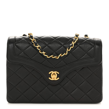 Chanel Lambskin Quilted Small Single Flap Black 1 of 14