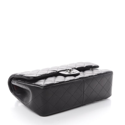 Chanel Lambskin Quilted Jumbo Double Flap Black 3 of 9