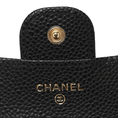 Chanel Caviar Quilted Compact Flap Wallet Black 6 of 10