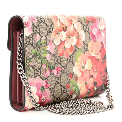 Gucci GG Supreme Monogram Blooms Mini Dionysus Chain Wallet Beige Multicolor Dry Rose 3 of 11