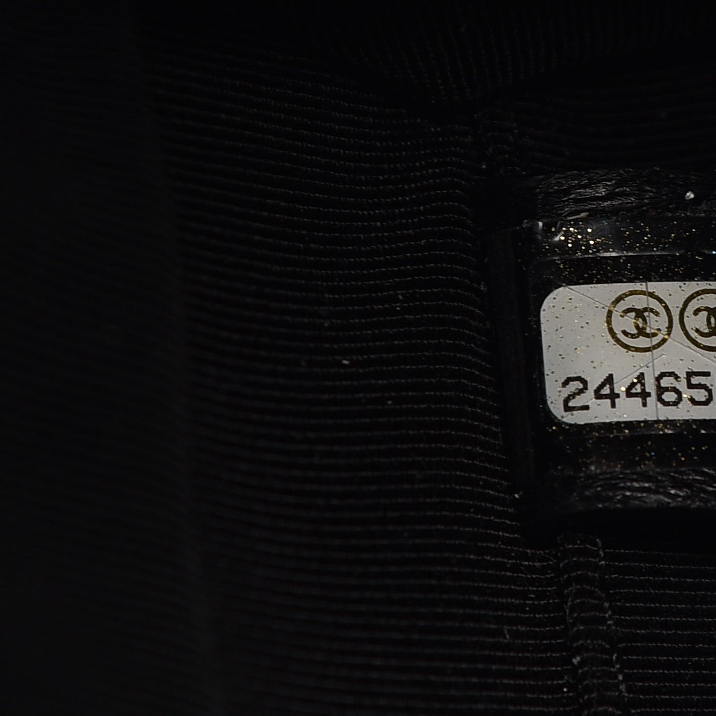 Caviar Stitched Shopping Tote Black