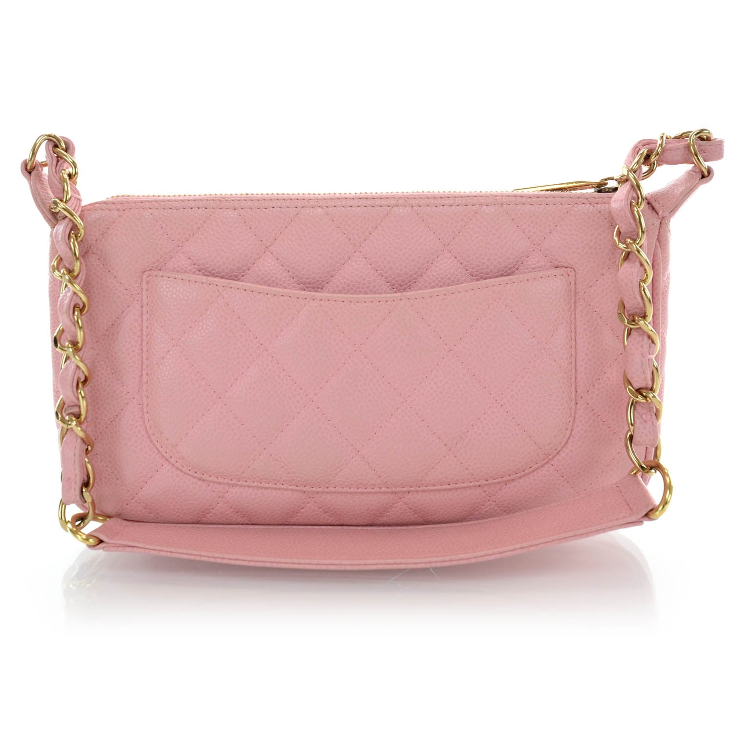 Chanel Caviar Quilted Pochette Pink 3 of 8