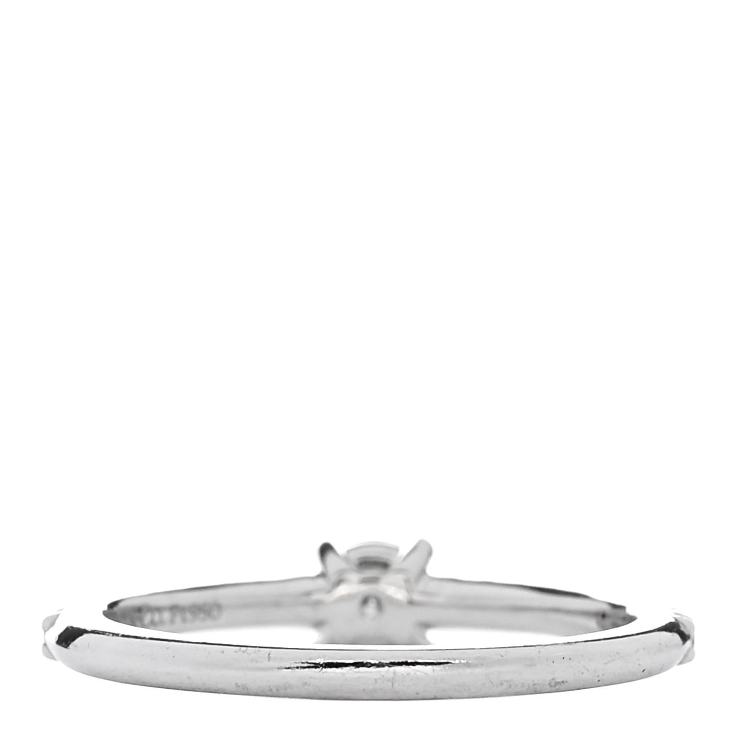 Tiffany Platinum Diamond 0.16ct Novo Round Cut Engagement Ring 47 4 4 of 5