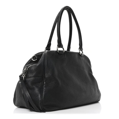 Prada Vitello Phenix Bowling Bag Black 3 of 9