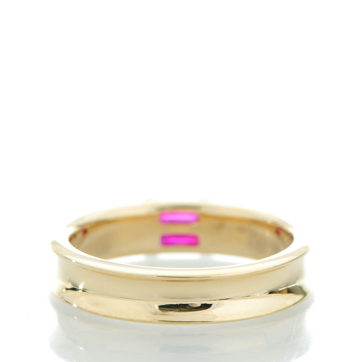 Tiffany 18K Yellow Gold Ruby Stacking Ring 54 7 4 of 7