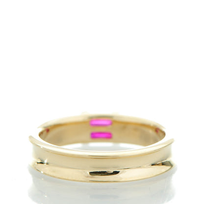 Tiffany 18K Yellow Gold Ruby Stacking Ring 54 7 4 of 7