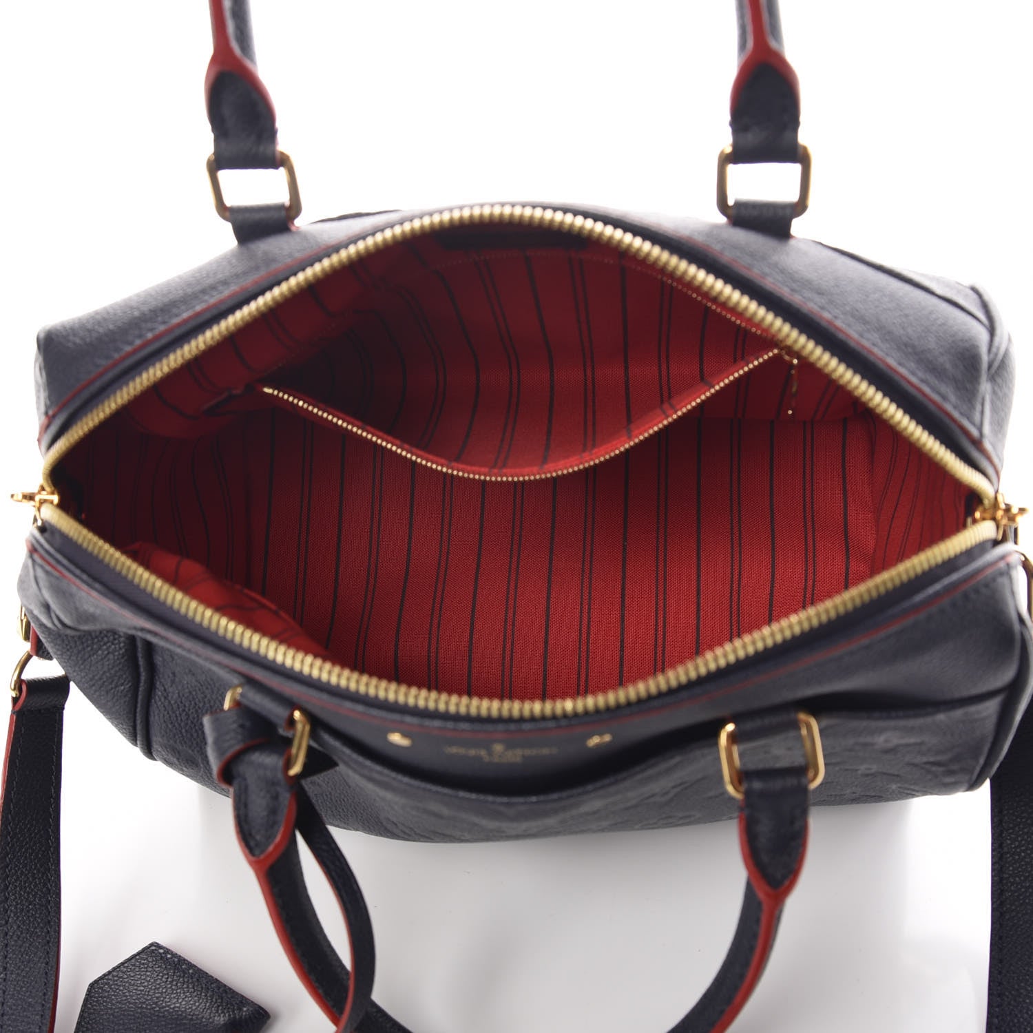 Louis Vuitton Empreinte Speedy Bandouliere 25 NM Marine Rouge 8 of 11