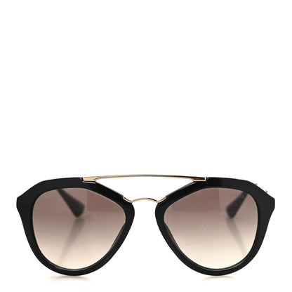 Prada Acetate Metal Cinema Sunglasses SPR 12Q Black 2 of 7