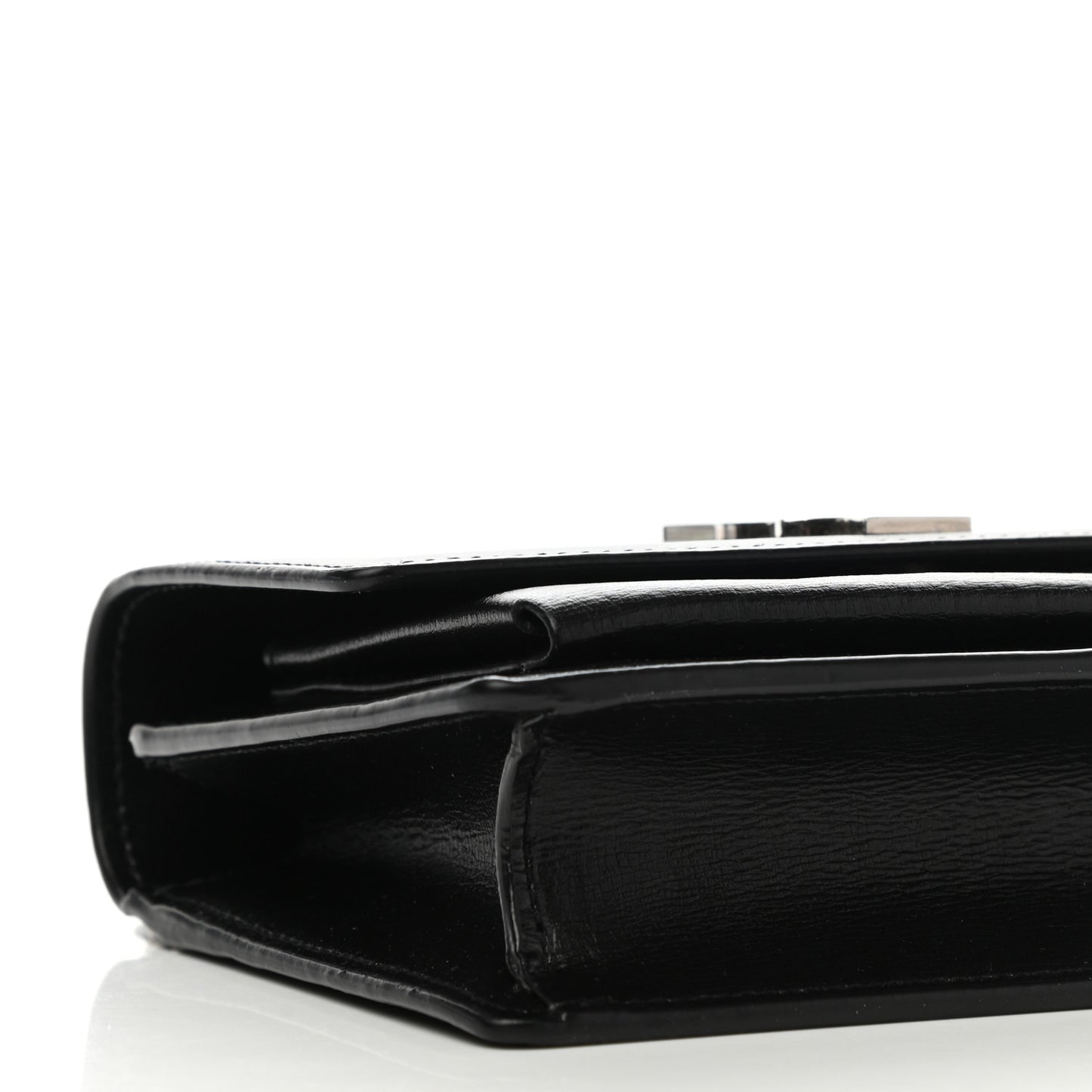 Calfskin Monogram Sunset Chain Wallet Black