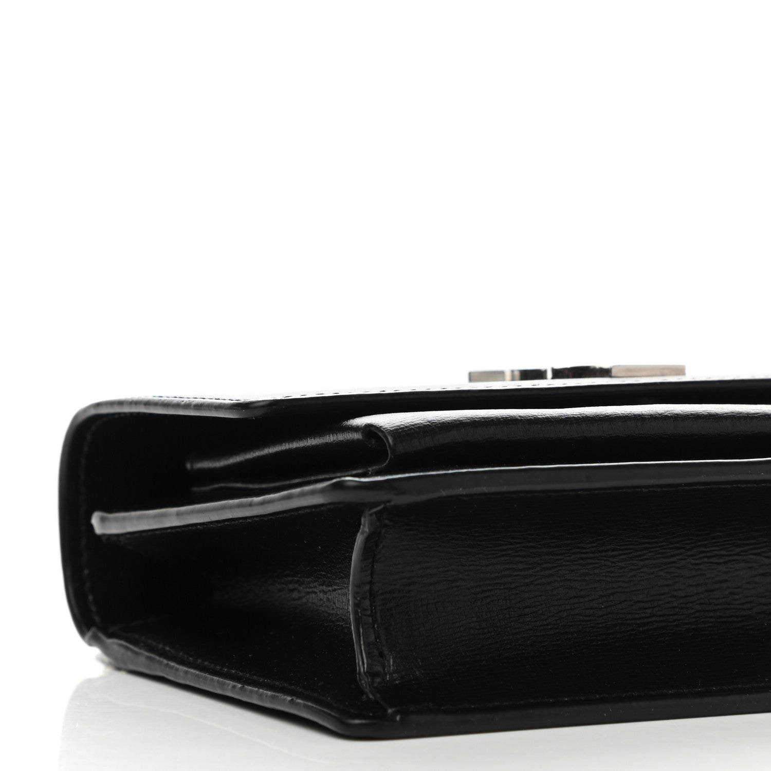 Saint Laurent Calfskin Monogram Sunset Chain Wallet Black 7 of 9