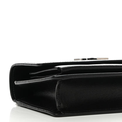Saint Laurent Calfskin Monogram Sunset Chain Wallet Black 7 of 9
