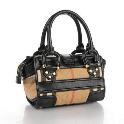 Burberry House Check Quilted Mini Manor Black 3 of 8