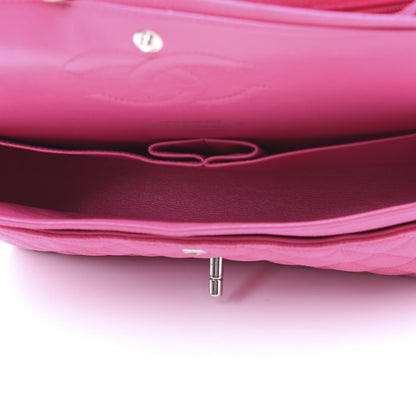 Chanel Iridescent Caviar Quilted Medium Double Flap Pink 4 of 12
