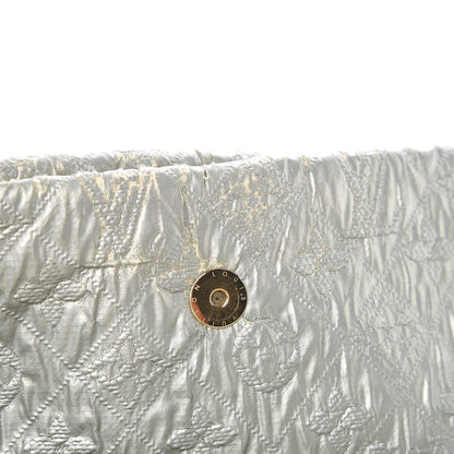 Louis Vuitton Jacquard Quilted Monogram Limelight Clutch GM Perle 10 of 11