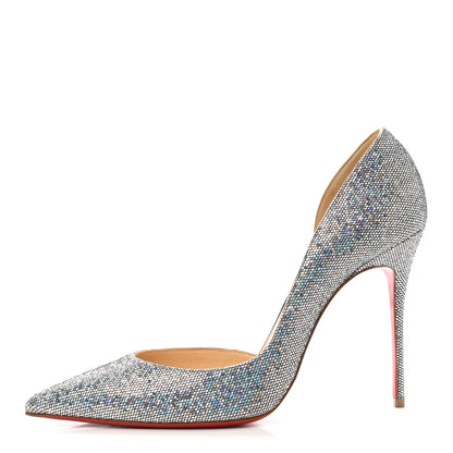 Christian Louboutin Nappa Mica Iriza 100 Pumps 40 Silver 2 of 9