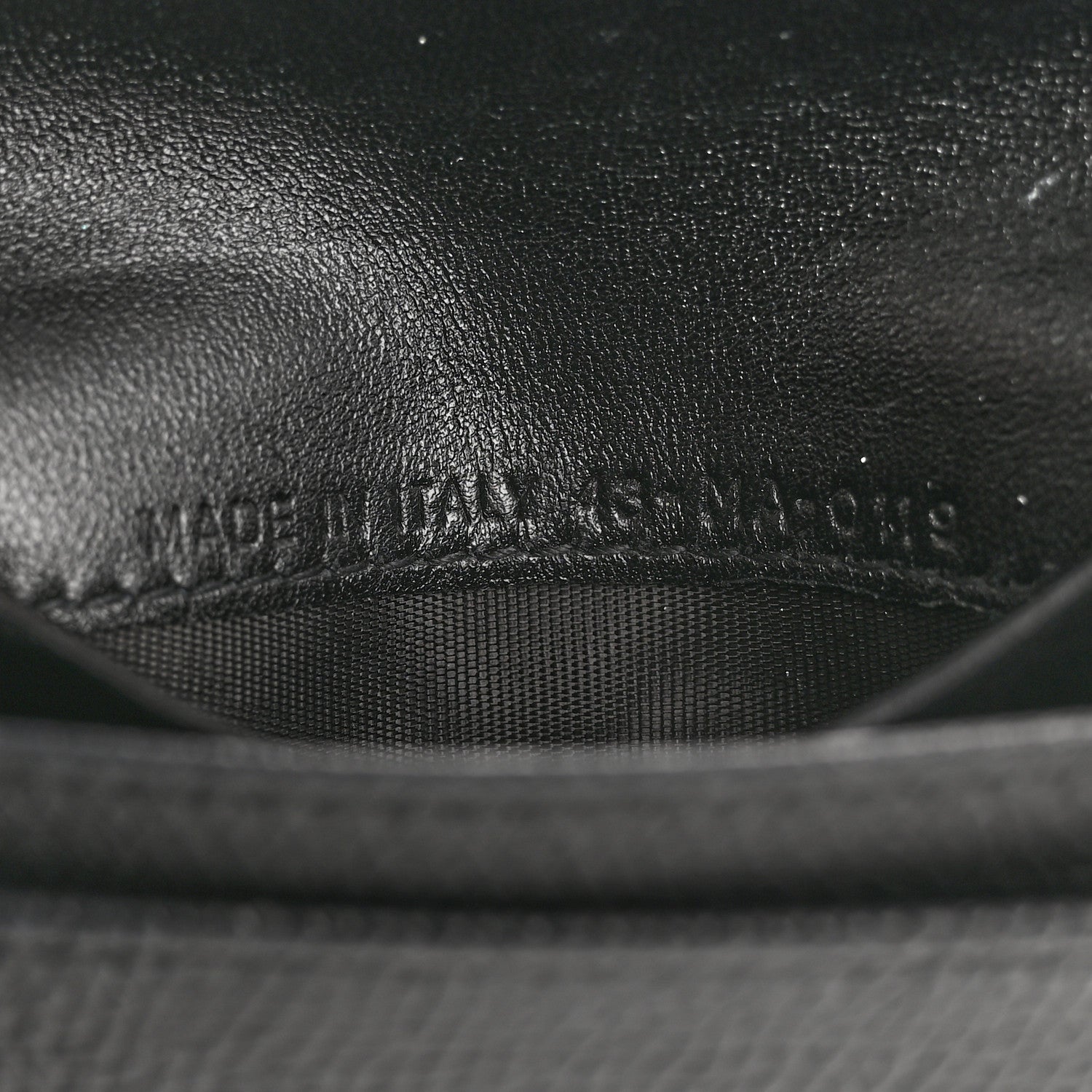 Christian Dior Grained Calfskin Saddle Card Holder Black 7 of 10