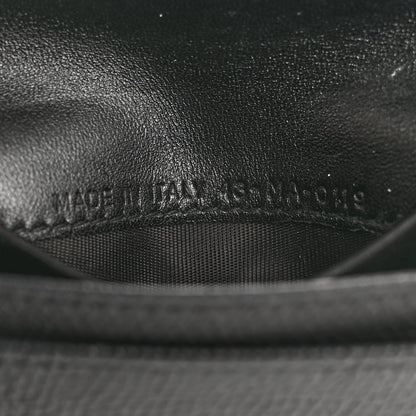 Christian Dior Grained Calfskin Saddle Card Holder Black 7 of 10