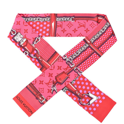 Louis Vuitton Silk Monogram Pop Confidential Bandeau Fuchsia 1 of 3