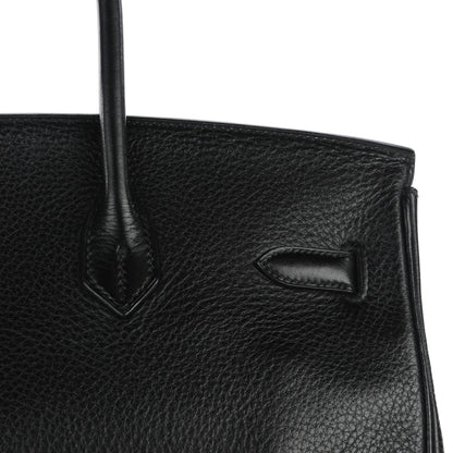 Hermes Taurillon Clemence Birkin 35 Black 9 of 24