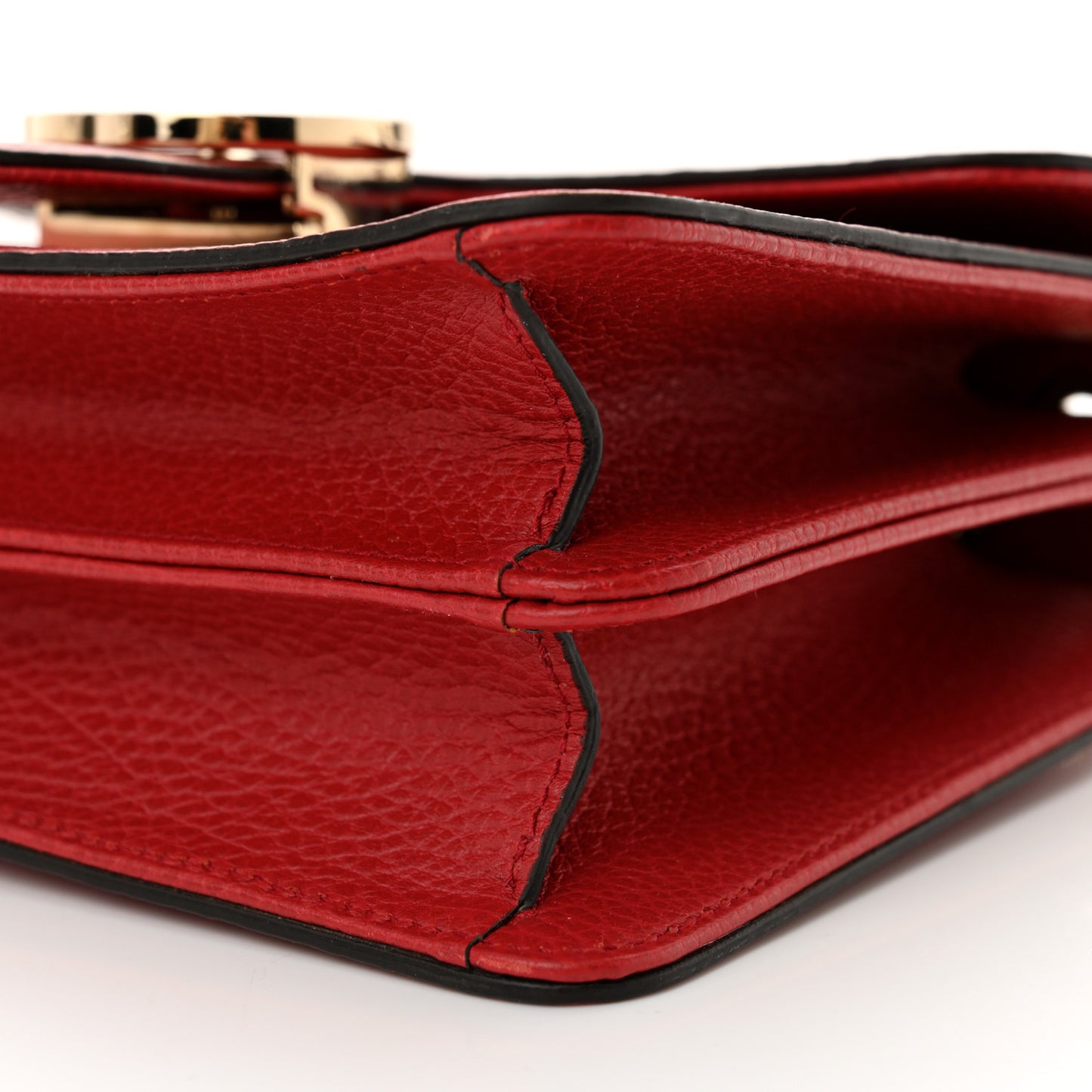 Dollar Calfskin Small Interlocking G Shoulder Bag Red