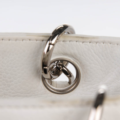 Chanel Caviar Quilted Petit Shopping Tote PST White 14 of 15
