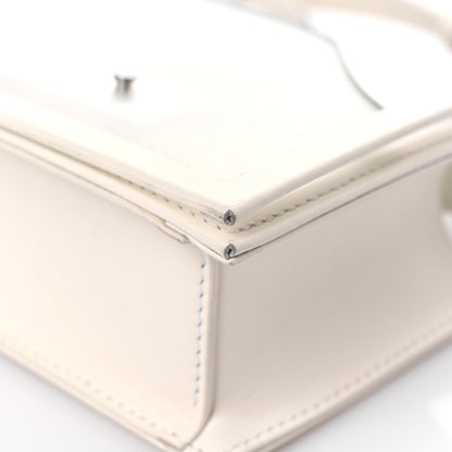 Alexander McQueen Calfskin Polyurethane Mini Jeweled Knuckle Satchel Clear White 7 of 18