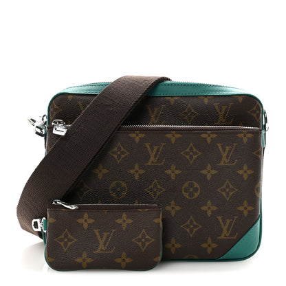 Louis Vuitton Monogram Macassar Trio Messenger Borneo Green 1 of 9