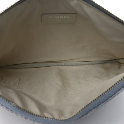Chanel Canvas Medium Deauville Pouch Blue 5 of 7