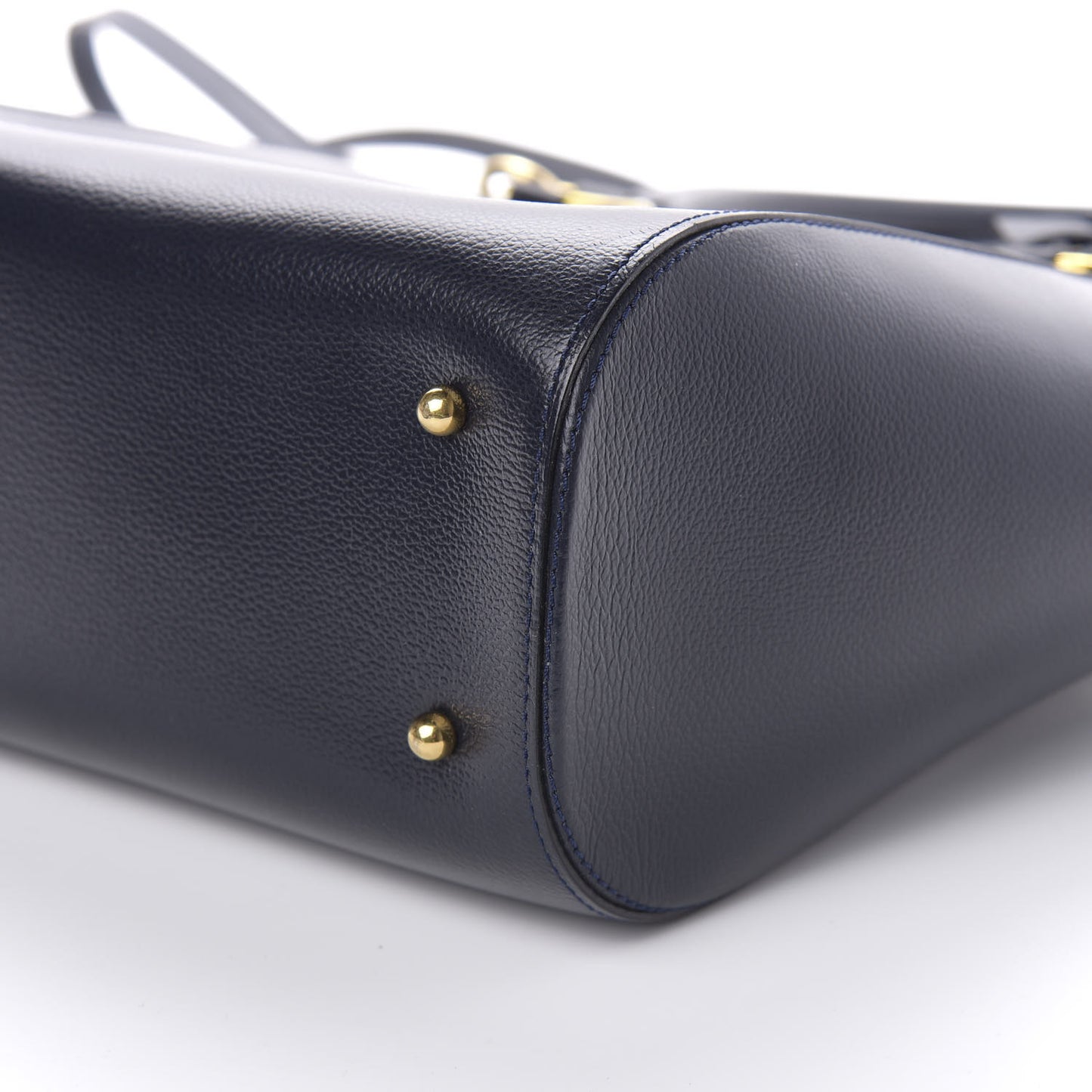 Grained Calfskin Charme Tote Jumping Marine