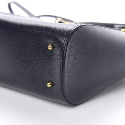 Delvaux Grained Calfskin Charme Tote Jumping Marine 9 of 12